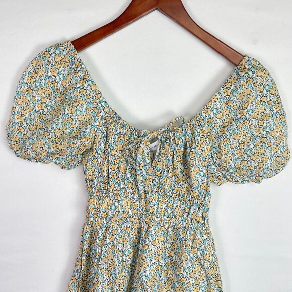 Faithfull the Brand Revolve Terina Linen Midi Dress Sabinosa Floral Print XS - Picture 4 of 8